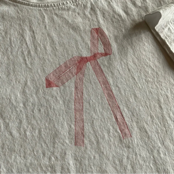 ZARA, Bows t-shirt, size Large - Picture 5 of 9